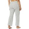 imageAmazon Essentials Womens Poplin Pajama Pants with Drawstring Elastic WaistWhite Floral