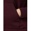 imageAmazon Essentials Womens RegularFit Brushed Back Fleece Pullover Hoodie Available in Plus SizeBurgundy
