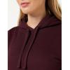 imageAmazon Essentials Womens RegularFit Brushed Back Fleece Pullover Hoodie Available in Plus SizeBurgundy
