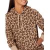 imageAmazon Essentials Womens RegularFit Brushed Back Fleece Pullover Hoodie Available in Plus SizeCamel Leopard