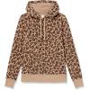 imageAmazon Essentials Womens RegularFit Brushed Back Fleece Pullover Hoodie Available in Plus SizeCamel Leopard
