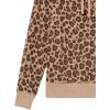 imageAmazon Essentials Womens RegularFit Brushed Back Fleece Pullover Hoodie Available in Plus SizeCamel Leopard