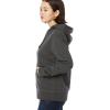 imageAmazon Essentials Womens RegularFit Brushed Back Fleece Pullover Hoodie Available in Plus SizeCharcoal Heather