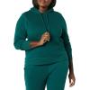 imageAmazon Essentials Womens RegularFit Brushed Back Fleece Pullover Hoodie Available in Plus SizeDark Green