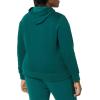 imageAmazon Essentials Womens RegularFit Brushed Back Fleece Pullover Hoodie Available in Plus SizeDark Green