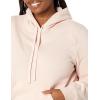 imageAmazon Essentials Womens RegularFit Brushed Back Fleece Pullover Hoodie Available in Plus SizeLight Pink