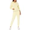 imageAmazon Essentials Womens RegularFit Brushed Back Fleece Pullover Hoodie Available in Plus SizeLight Yellow