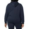 imageAmazon Essentials Womens RegularFit Brushed Back Fleece Pullover Hoodie Available in Plus SizeNavy Cheetah