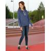 imageAmazon Essentials Womens RegularFit Brushed Back Fleece Pullover Hoodie Available in Plus SizeNavy Heather