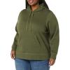 imageAmazon Essentials Womens RegularFit Brushed Back Fleece Pullover Hoodie Available in Plus SizeOlive