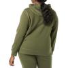 imageAmazon Essentials Womens RegularFit Brushed Back Fleece Pullover Hoodie Available in Plus SizeOlive