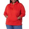 imageAmazon Essentials Womens RegularFit Brushed Back Fleece Pullover Hoodie Available in Plus SizeRed