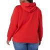 imageAmazon Essentials Womens RegularFit Brushed Back Fleece Pullover Hoodie Available in Plus SizeRed