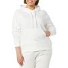 imageAmazon Essentials Womens RegularFit Brushed Back Fleece Pullover Hoodie Available in Plus SizeWhite