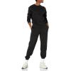 imageAmazon Essentials Womens RelaxedFit Crewneck Pullover LongSleeve SweatshirtBlack