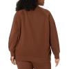 imageAmazon Essentials Womens RelaxedFit Crewneck Pullover LongSleeve SweatshirtDeep Brown