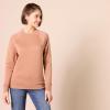 imageAmazon Essentials Womens RelaxedFit Crewneck Pullover LongSleeve SweatshirtLight Brown