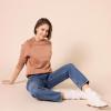 imageAmazon Essentials Womens RelaxedFit Crewneck Pullover LongSleeve SweatshirtLight Brown