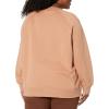 imageAmazon Essentials Womens RelaxedFit Crewneck Pullover LongSleeve SweatshirtLight Brown