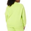 imageAmazon Essentials Womens RelaxedFit Crewneck Pullover LongSleeve SweatshirtLime Green