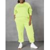 imageAmazon Essentials Womens RelaxedFit Crewneck Pullover LongSleeve SweatshirtLime Green