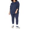imageAmazon Essentials Womens RelaxedFit Crewneck Pullover LongSleeve SweatshirtNavy