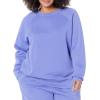 imageAmazon Essentials Womens RelaxedFit Crewneck Pullover LongSleeve SweatshirtPurple Blue