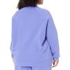 imageAmazon Essentials Womens RelaxedFit Crewneck Pullover LongSleeve SweatshirtPurple Blue