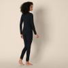 imageAmazon Essentials Womens SlimFit Cotton Waffle Knit LongSleeve Thermal Pajama SetBlack