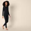 imageAmazon Essentials Womens SlimFit Cotton Waffle Knit LongSleeve Thermal Pajama SetBlack