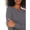 imageAmazon Essentials Womens SlimFit Cotton Waffle Knit LongSleeve Thermal Pajama SetCharcoal