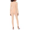imageAmazon Essentials Womens SlimFit Cotton Waffle Knit LongSleeve Thermal Pajama SetCoral Pink