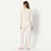 imageAmazon Essentials Womens SlimFit Cotton Waffle Knit LongSleeve Thermal Pajama SetNatural