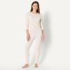 imageAmazon Essentials Womens SlimFit Cotton Waffle Knit LongSleeve Thermal Pajama SetNatural