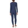 imageAmazon Essentials Womens SlimFit Cotton Waffle Knit LongSleeve Thermal Pajama SetNavy