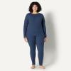 imageAmazon Essentials Womens SlimFit Cotton Waffle Knit LongSleeve Thermal Pajama SetNavy