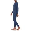 imageAmazon Essentials Womens SlimFit Cotton Waffle Knit LongSleeve Thermal Pajama SetNavy