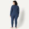 imageAmazon Essentials Womens SlimFit Cotton Waffle Knit LongSleeve Thermal Pajama SetNavy