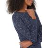 imageAmazon Essentials Womens SlimFit Cotton Waffle Knit LongSleeve Thermal Pajama SetNavy Ditsy Floral