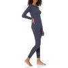imageAmazon Essentials Womens SlimFit Cotton Waffle Knit LongSleeve Thermal Pajama SetNavy Ditsy Floral