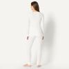 imageAmazon Essentials Womens SlimFit Cotton Waffle Knit LongSleeve Thermal Pajama SetWhite