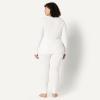imageAmazon Essentials Womens SlimFit Cotton Waffle Knit LongSleeve Thermal Pajama SetWhite
