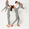 imageAmazon Essentials Womens SnugFit Cotton Sleepwear Pajama Set Available in Plus SizeBlack  Folkloric