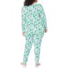 imageAmazon Essentials Womens SnugFit Cotton Sleepwear Pajama Set Available in Plus SizeEggshell White  Festive Tree