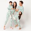 imageAmazon Essentials Womens SnugFit Cotton Sleepwear Pajama Set Available in Plus SizeEggshell White  Festive Tree