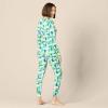 imageAmazon Essentials Womens SnugFit Cotton Sleepwear Pajama Set Available in Plus SizeEmerald GreenIvory  Holiday Bear Camo