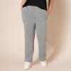 imageAmazon Essentials Womens Straight Leg Fleece Sweatpants with Drawstring Available in Plus SizeLight Grey Heather