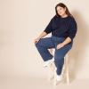 imageAmazon Essentials Womens Straight Leg Fleece Sweatpants with Drawstring Available in Plus SizeNavy Heather