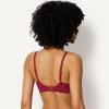 imageAmazon Essentials Womens Stretch Galloon Lace Lined Wired Deep Plunge BraBurgundySoft Petal