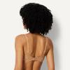 imageAmazon Essentials Womens Stretch Galloon Lace Lined Wired Deep Plunge BraWashed BronzeWhite